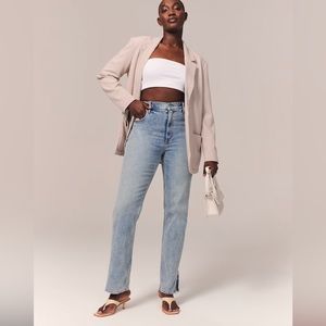 Abercrombie ultra high rise the 90s straight jeans